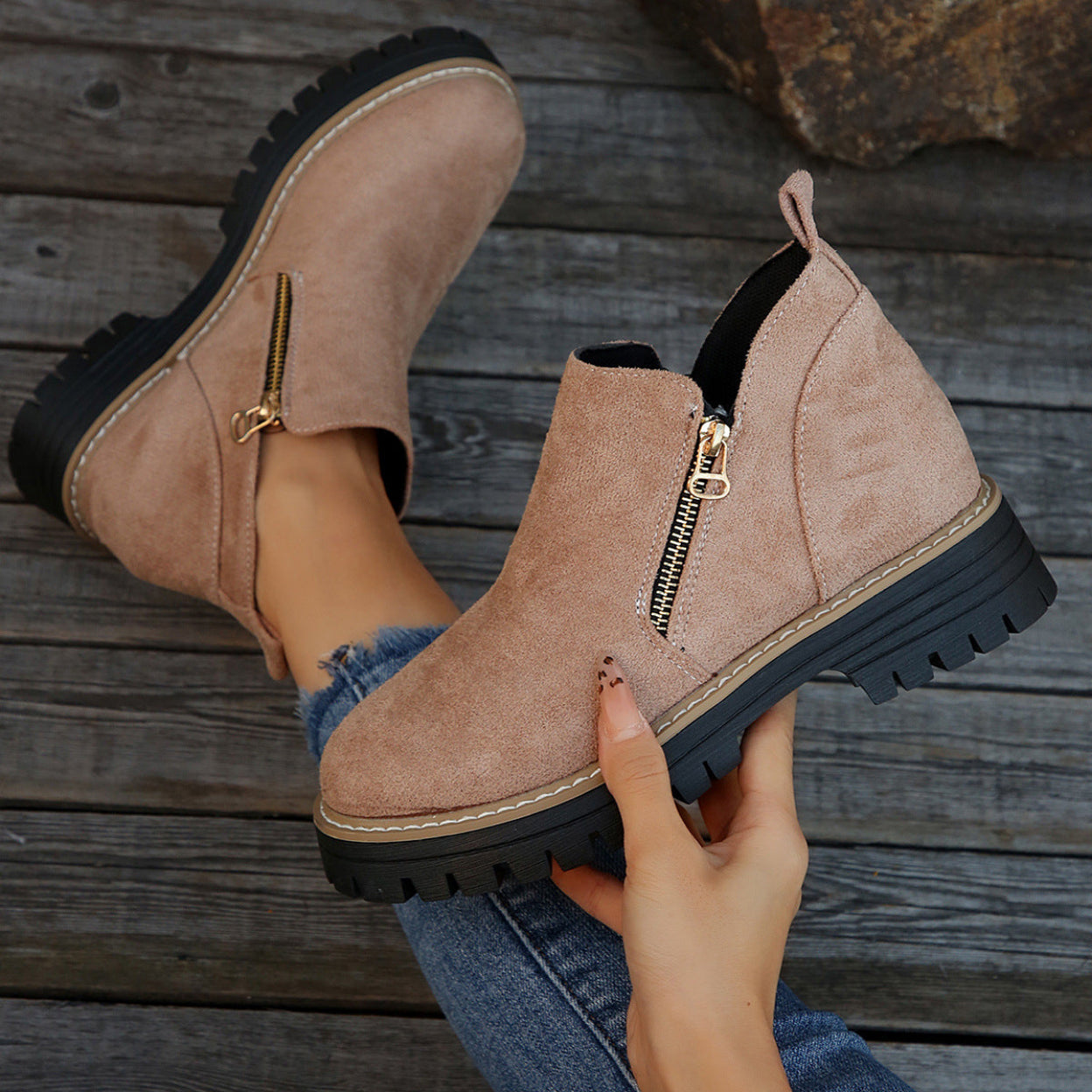 Bottines en Daim Chic