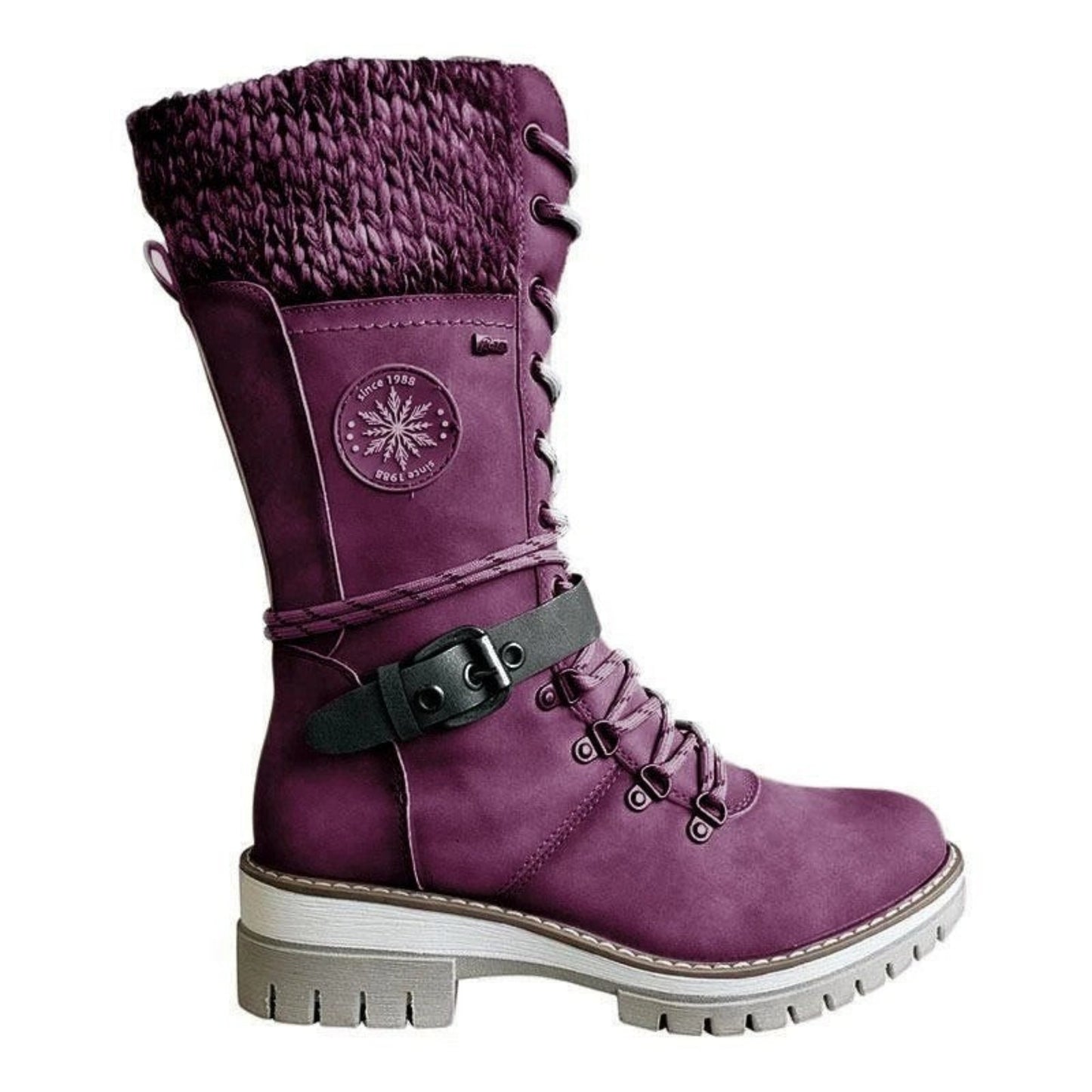 Bottines Martin d'Hiver à Talon Carré et Bout Rond