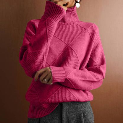 Pull fin à manches longues pour automne et hiver.