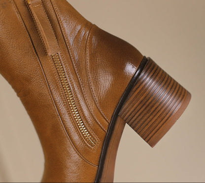 Bottines à Talon Épais