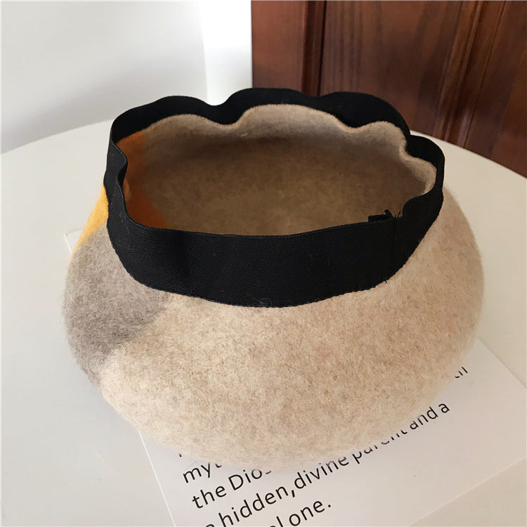 Béret en Laine Pure Couleurs Mixte