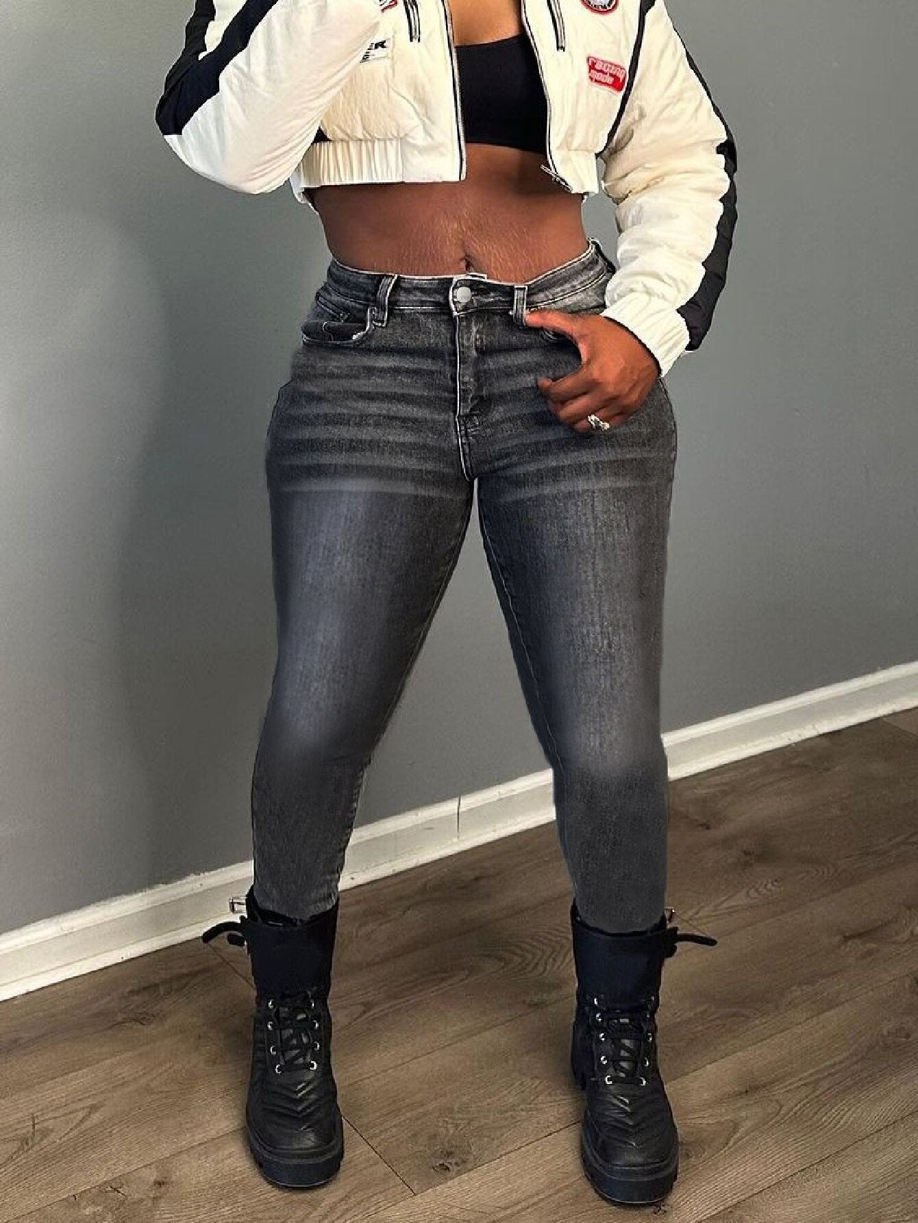 Skinny Moulant Taille Haute