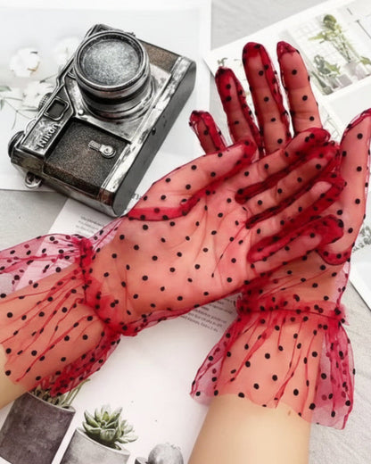 Gants de Cérémonie en Maille Dentelle
