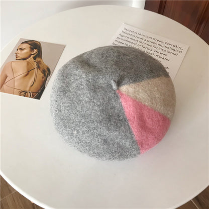 Béret en Laine Pure Couleurs Mixte