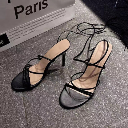 Sandales à Talons Aiguilles et Bride Cheville