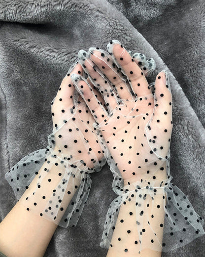 Gants de Cérémonie en Maille Dentelle