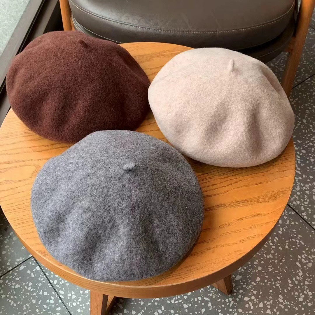 Le Béret Rétro en Laine d'Australie