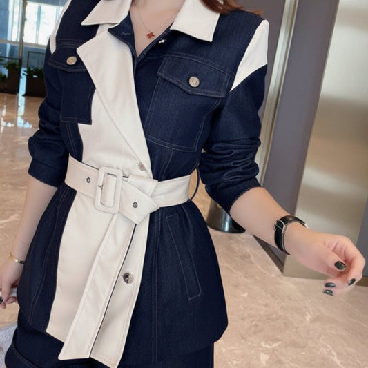 Ensemble Short Color-Block Tendance