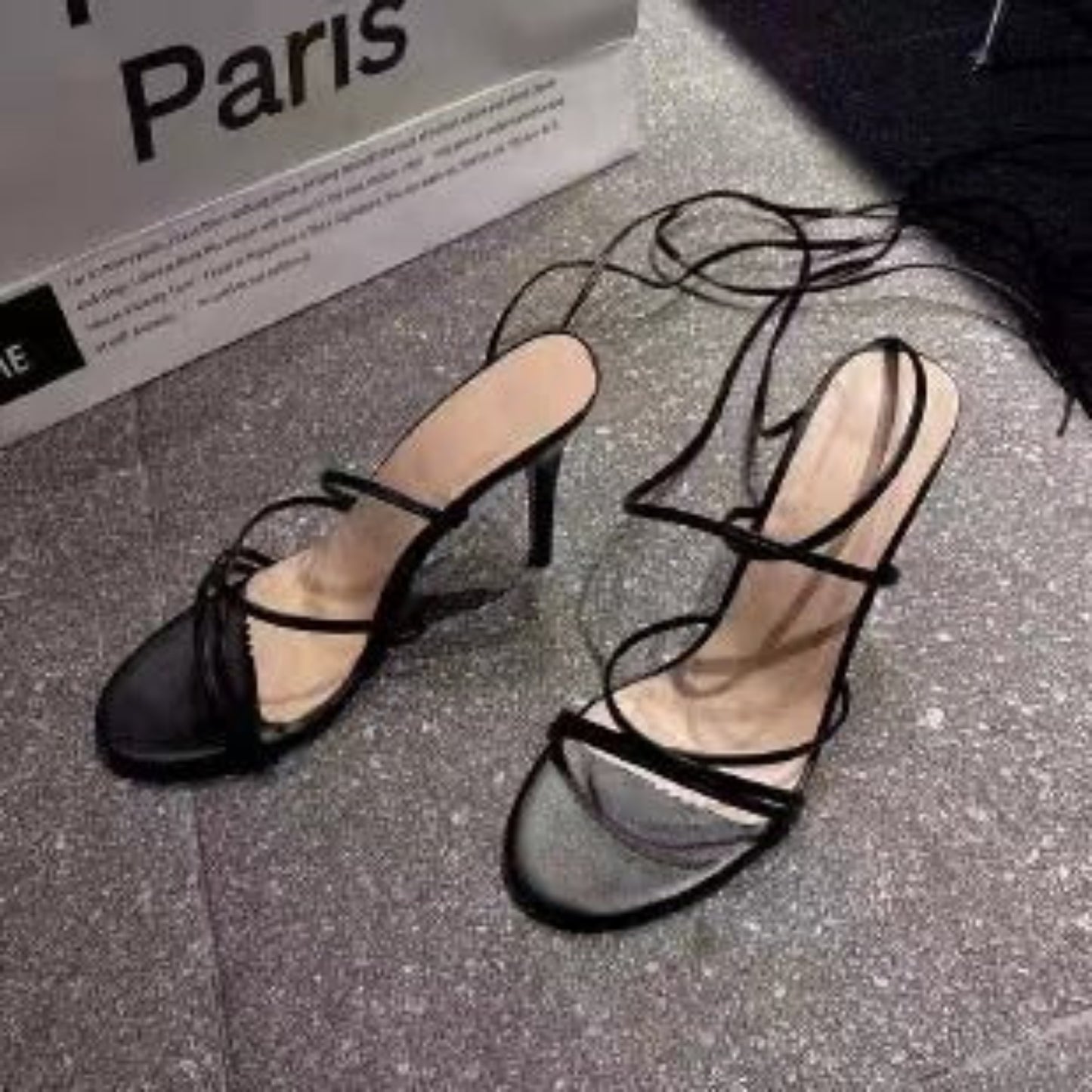 Sandales à Talons Aiguilles et Bride Cheville
