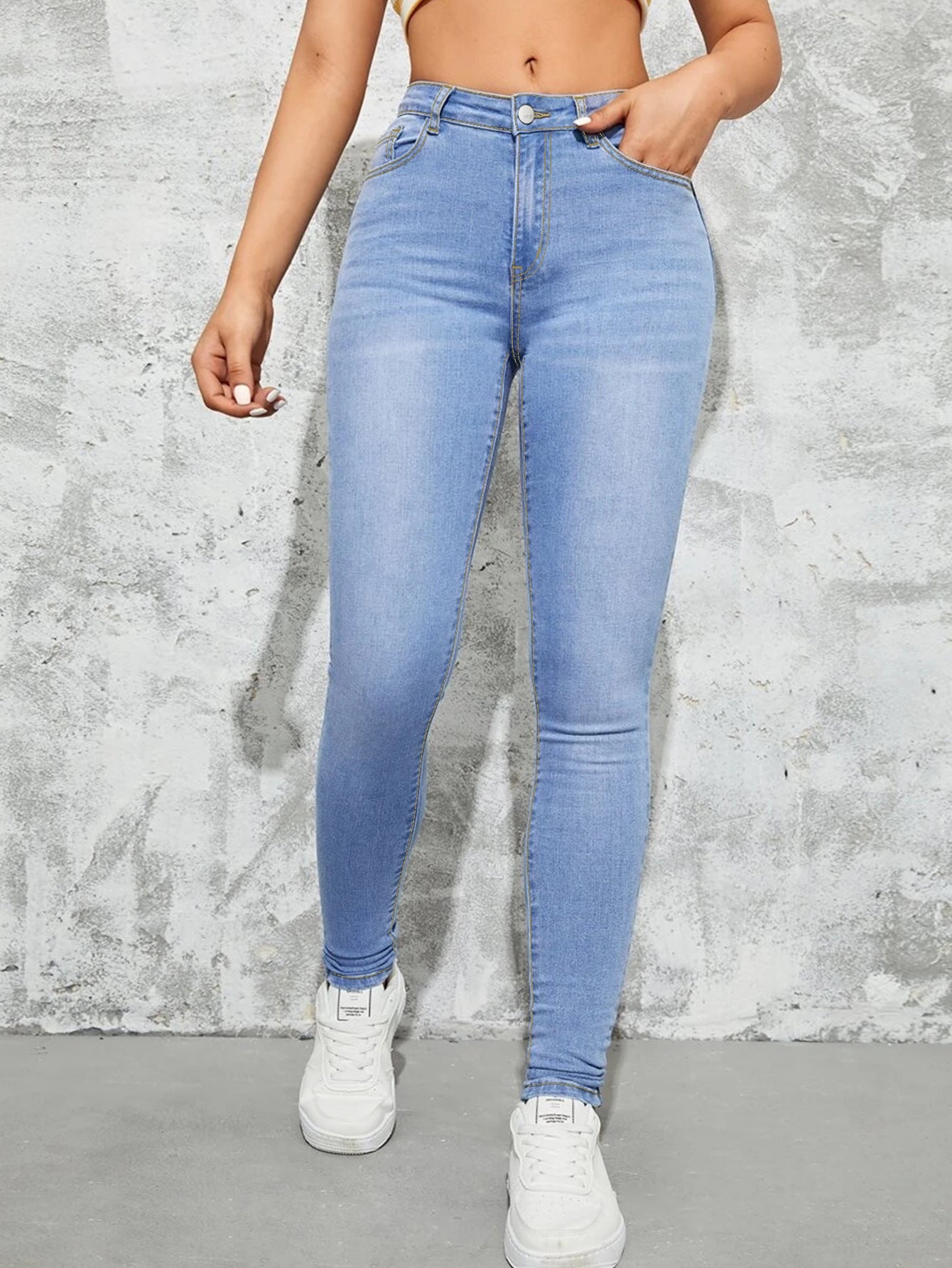Skinny Moulant Taille Haute