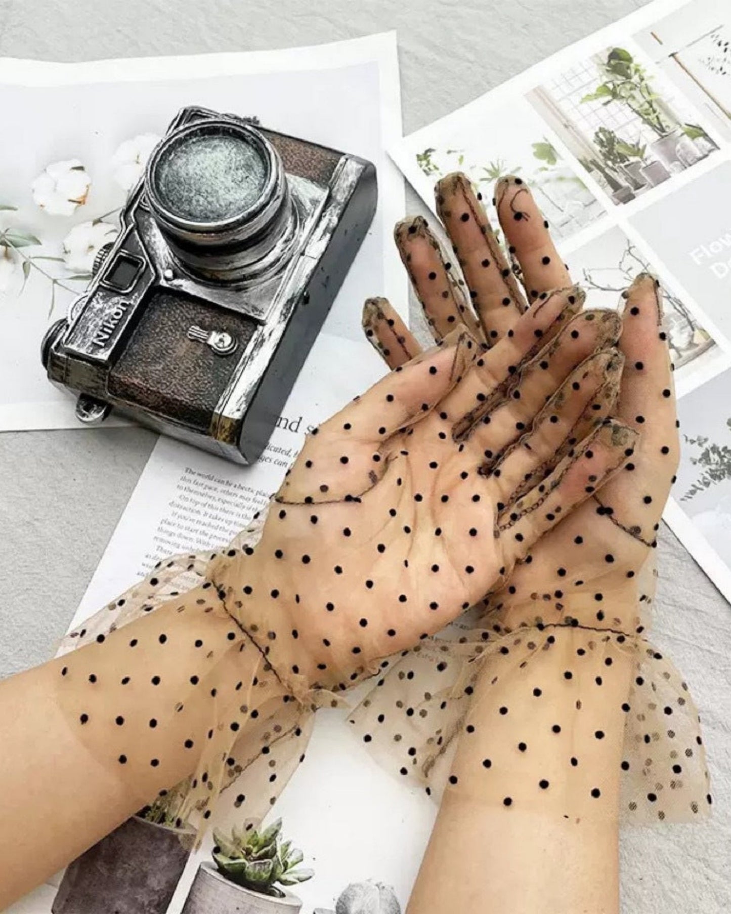 Gants de Cérémonie en Maille Dentelle