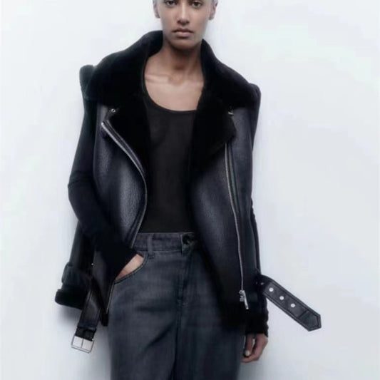 Manteau / Gilet Sans Manches en Fourrure