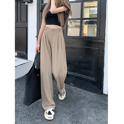 Pantalon droit amincissant à taille haute