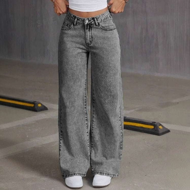 Jean Vintage Brodé Nœud