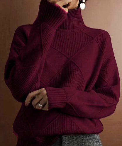 Pull fin à manches longues pour automne et hiver.