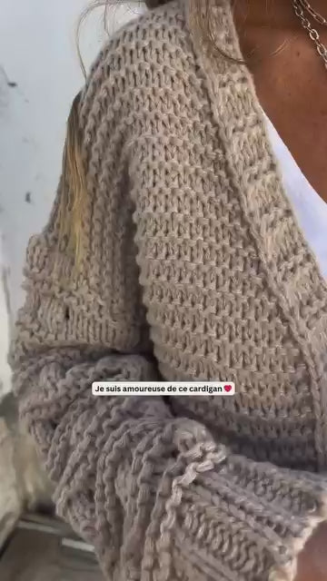 Cardigan Élegance et oversize